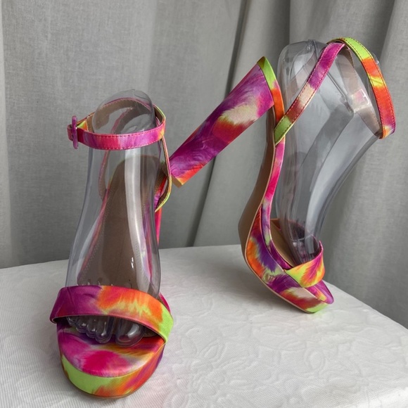 NEW ASOS “Nutshell” platform barely there block heeled sandals - Picture 2 of 12